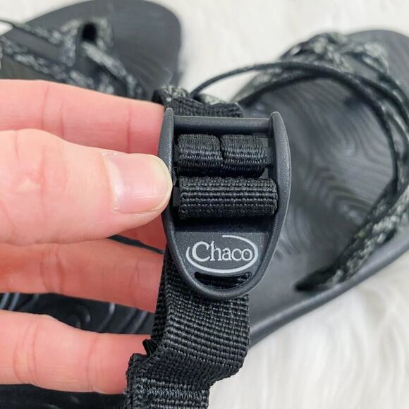 Chaco Black/Gray ZX/2 Sport Sandals Women's Sz 10 Adjustable Straps Arch Support - Picture 4 of 9